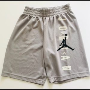 Air Jordan Gray Basketball Shorts Boys Small